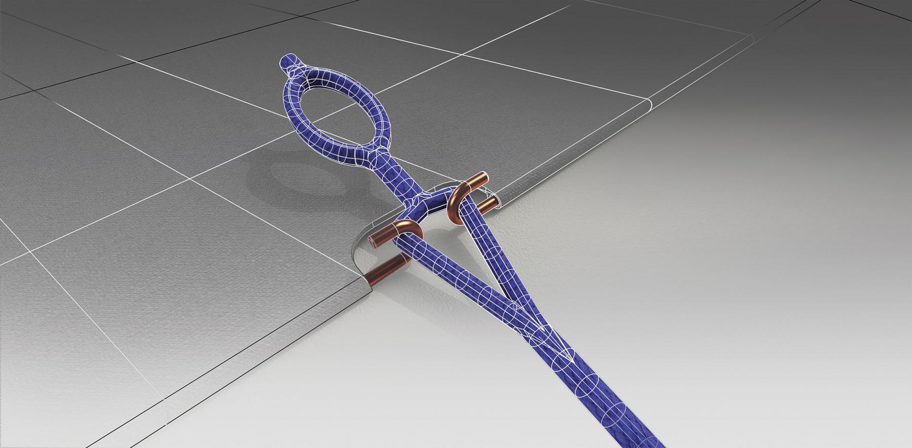 Lightweight Textile statt Heavy Metal: Lightweight Textile statt Heavy Metal: Technische Illustration einer Lochkordel zur Illustration von Aufbau und Funktionsweise