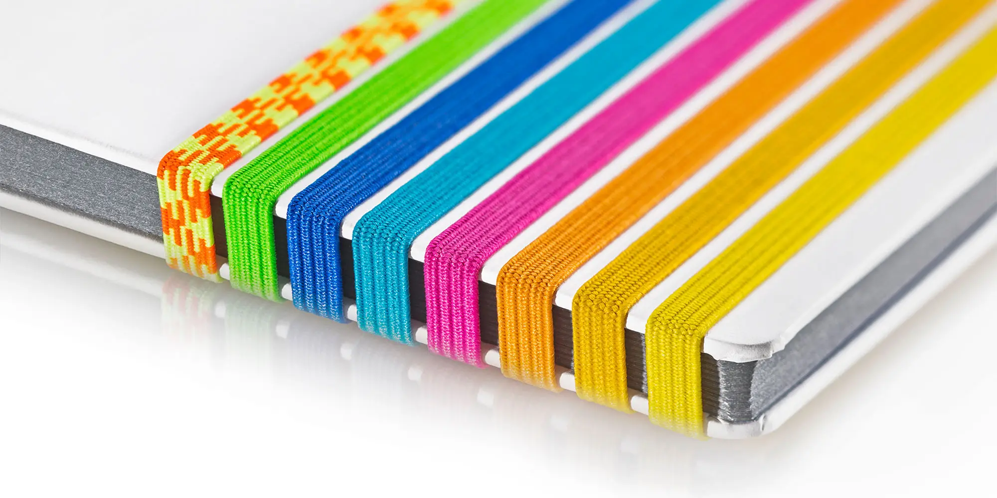 Elastische Spannlitzen für Notizbücher, Kalender und Sammelmappen – JUMBO-Textil