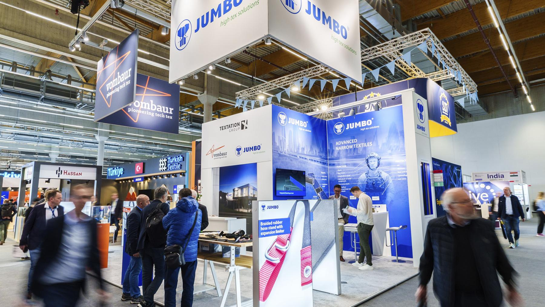 JUMBO-Textil Messestand auf der Techtextil 2026